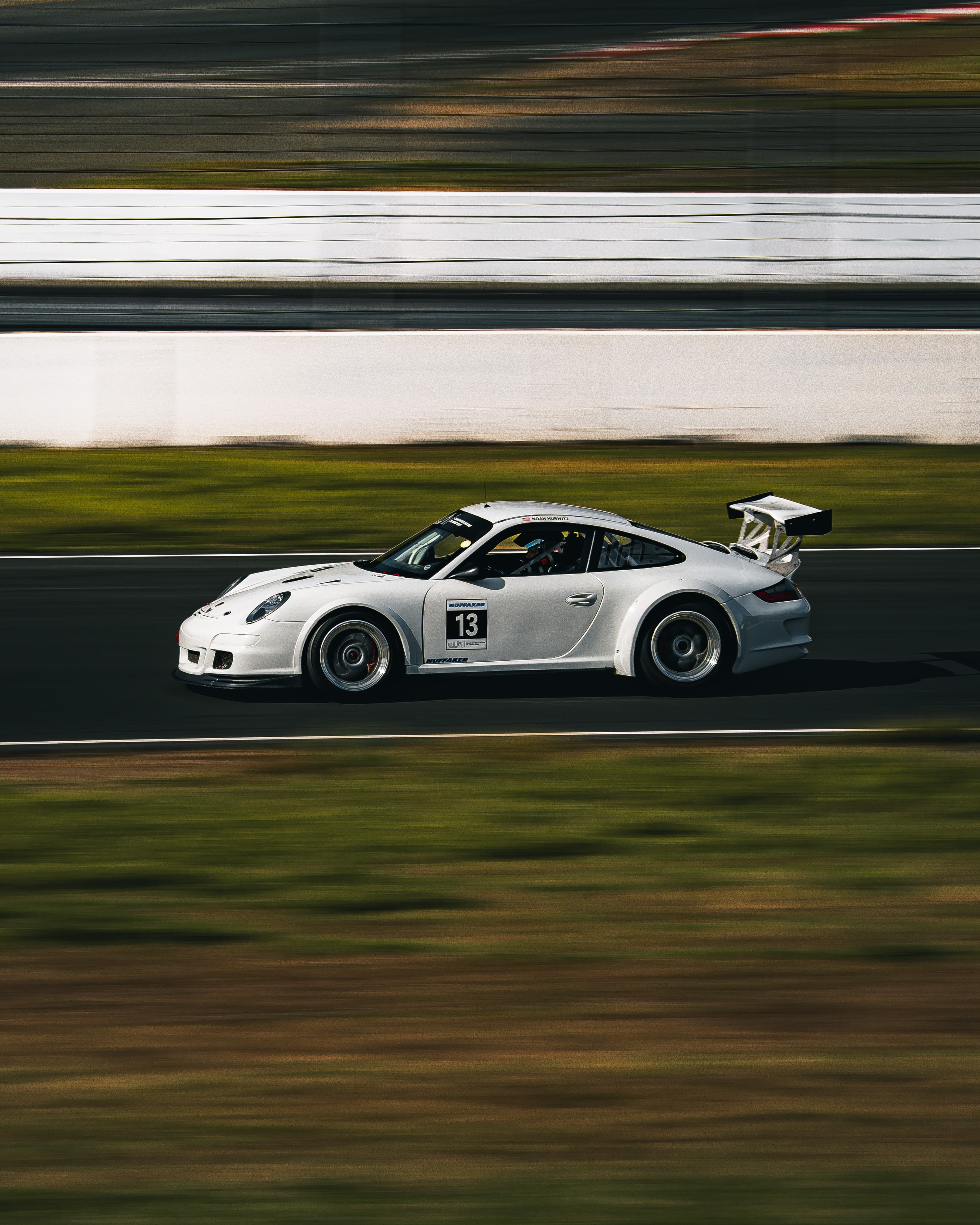 Porsche 911 GT3 on track - high-speed motorsport action